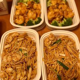 Shrimp Lo Mein  n walnut shrimp