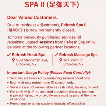 Refresh Massage Spa - Massage Near Me - Brooklyn, New York Refresh Massage Spa - Massage Near Me - Brooklyn, New York