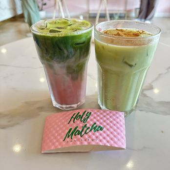 Holy Matcha - Strawberry matcha and matcha horchata - Tea Rooms Near Me - San Diego, California Holy Matcha - Strawberry matcha and matcha horchata - Tea Rooms Near Me - San Diego, California