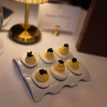 Ocean Prime - Caviar deviled eggs - Seafood Near Me - Nashville, Tennessee Ocean Prime - Caviar deviled eggs - Seafood Near Me - Nashville, Tennessee