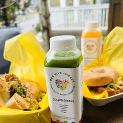 Our Hive Juicery - Organic protein bagel sandwiches are coming back this Fall!