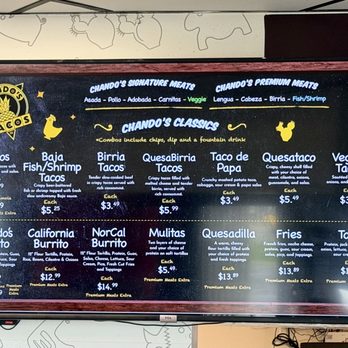 Chando's Tacos - Menu - Feb 2026 - Mexican Near Me - Sacramento, California Chando's Tacos - Menu - Feb 2026 - Mexican Near Me - Sacramento, California