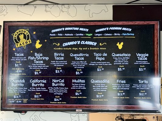 Menu photo 1 Chando's Tacos Sacramento, CA