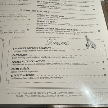 Granger's - Desserts - Seafood Near Me - Houston, Texas Granger's - Desserts - Seafood Near Me - Houston, Texas