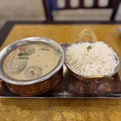 Masala Kraft Cafe - Malai Kofta and Rice