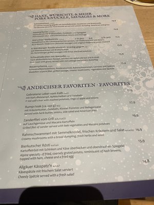 Menu photo 4 Der Andechser im Ratskeller Wiesbaden, HE Menu photo 4 Der Andechser im Ratskeller Wiesbaden, HE
