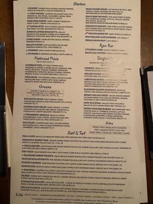 Menu photo 4 Dog Watch Cafe Stonington, CT