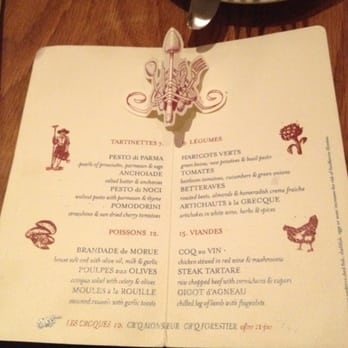 Buvette - Adorable menu - French Near Me - New York, New York