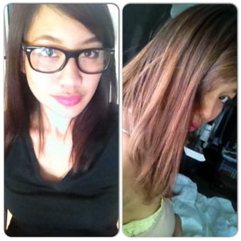 Bebe Salon - From burgundy to ashy/strawberry blonde balayage - Hair Stylists Near Me - Garden Grove, California Bebe Salon - From burgundy to ashy/strawberry blonde balayage - Hair Stylists Near Me - Garden Grove, California
