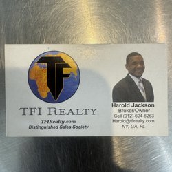 Harold Jackson - TFI Realty - Harold's Card