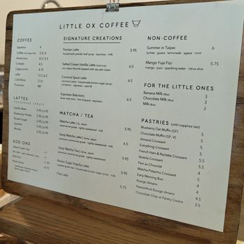 Little Ox Coffee - Menu - Coffee & Tea Near Me - Fullerton, California Little Ox Coffee - Menu - Coffee & Tea Near Me - Fullerton, California