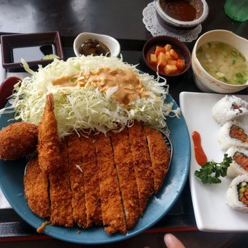 Yoko - Donkatsu combo with spicy tuna roll - Japanese Near Me - Buena Park, California Yoko - Donkatsu combo with spicy tuna roll - Japanese Near Me - Buena Park, California