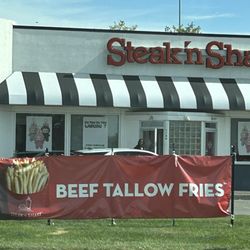 Steak ’n Shake - I blacked out the guys head, but this is who chased us out of the store. I pulled across the street and took the picture
