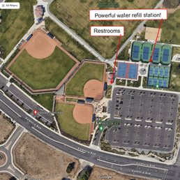 where to find the water refill station and the restrooms where to find the water refill station and the restrooms