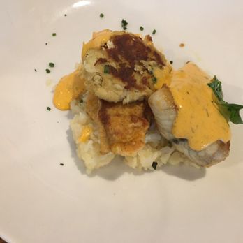 Lifesaving Station - Flounder with crab and sub-par risotto - Breakfast & Brunch Near Me - Duck, North Carolina