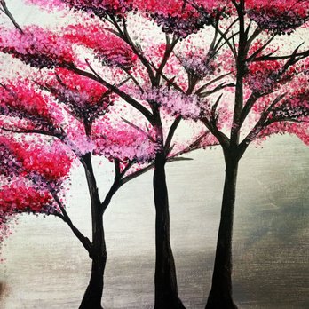 The Art Shock - Paint Party 3/26/2022 at Orchid Thai. Closeup of my painting - Paint & Sip Near Me The Art Shock - Paint Party 3/26/2022 at Orchid Thai. Closeup of my painting - Paint & Sip Near Me