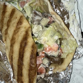 Shah's Halal Food - Lamb Gyro (Contains Beef) - Halal Near Me - White Plains, New York Shah's Halal Food - Lamb Gyro (Contains Beef) - Halal Near Me - White Plains, New York