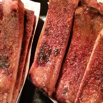Ray Ray's Hog Pit - Left baby back, right St. Louis. Not tender, tough, bigger ribs not cooked through. - Barbeque Near Me - Westerville, Ohio Ray Ray's Hog Pit - Left baby back, right St. Louis. Not tender, tough, bigger ribs not cooked through. - Barbeque Near Me - Westerville, Ohio