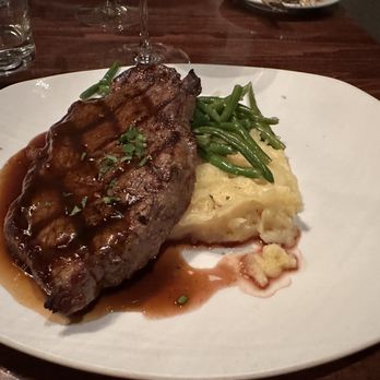 Grille on Main - Dinner - New York Strip (12oz) Entree - Seafood Near Me - Huntsville, Alabama Grille on Main - Dinner - New York Strip (12oz) Entree - Seafood Near Me - Huntsville, Alabama