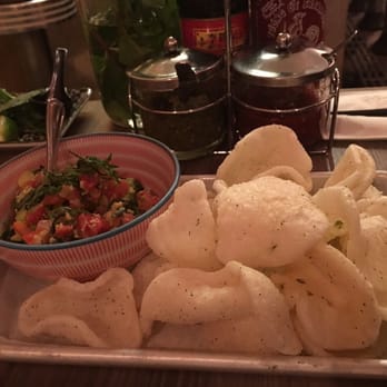 5ive Spice - Shrimp chips with salsa - Vietnamese Near Me - Brooklyn, New York 5ive Spice - Shrimp chips with salsa - Vietnamese Near Me - Brooklyn, New York