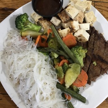 The Upper Room Kitchen - Steak and tofu with glass noodles and mixed veggies - Salad Near Me - Tracy, California The Upper Room Kitchen - Steak and tofu with glass noodles and mixed veggies - Salad Near Me - Tracy, California