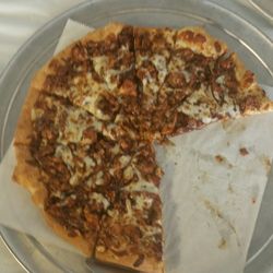 Hillbilly Fire Pit - , buffalo chicken pizza, chicken bacon ranch pizza and BBQ chicken pizza. We also have pan and round traditional style pizzas