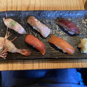 Sushi Kashiba - Amberjack, torched otoro, tuna, sweet shrimp, sockeye salmon, salmon - Japanese Near Me - Seattle, Washington Sushi Kashiba - Amberjack, torched otoro, tuna, sweet shrimp, sockeye salmon, salmon - Japanese Near Me - Seattle, Washington