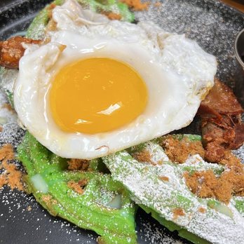 Bone Kettle - Pandan waffle and fried duck - Breakfast & Brunch Near Me - Pasadena, California