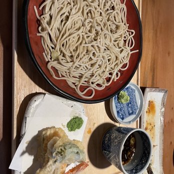 Soba Ichi - Ten seiro - cold soba with tempura - very good! - Noodles Near Me - Oakland, California