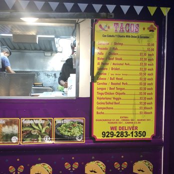 Tacos Estilo Mexico - a food truck with a menu - Food Trucks Near Me - Brooklyn, New York