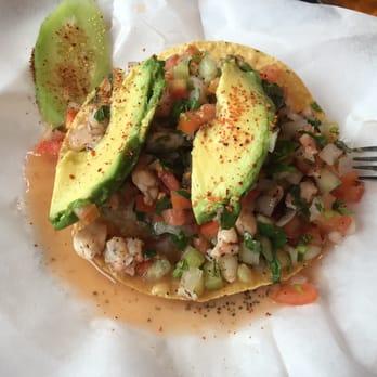 Mariscos Altata - Tostada de camaron, hardly had any shrimp, mostly veggies there - Mexican Near Me - San Diego, California Mariscos Altata - Tostada de camaron, hardly had any shrimp, mostly veggies there - Mexican Near Me - San Diego, California