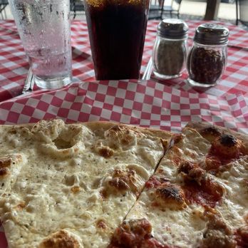 Grimaldi's Pizzeria - White garlic cheese  Classic Sausage - Pizza Near Me - Highland Village, Texas