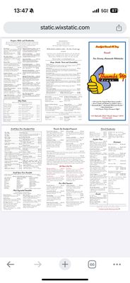 Menu photo 1 Thumbs Up Diner Roswell, GA
