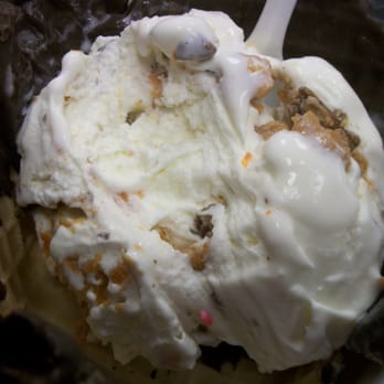 Cold Stone Creamery - Sweet cream ice cream with butterfingers in a chocolate dipped waffle bowl - Ice Cream & Frozen Yogurt Near Me - Indianapolis, Indiana