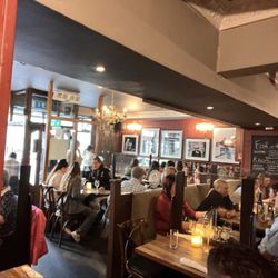 The restaurant upstairs