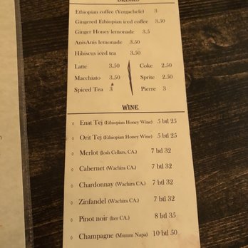 Mela Bistro - Drink menu - Ethiopian Near Me - Oakland, California Mela Bistro - Drink menu - Ethiopian Near Me - Oakland, California