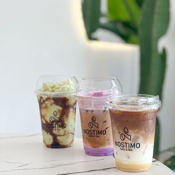 Nostimo Cafe & Tea - Avocado Coffee + Ube Latte Coffee + Bac Siu Da Ig @jacklyn_huynh - Coffee & Tea Near Me - Westminster, California