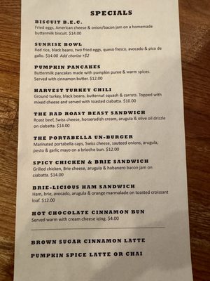 Menu photo 1 Red Eye Cafe Montclair, NJ