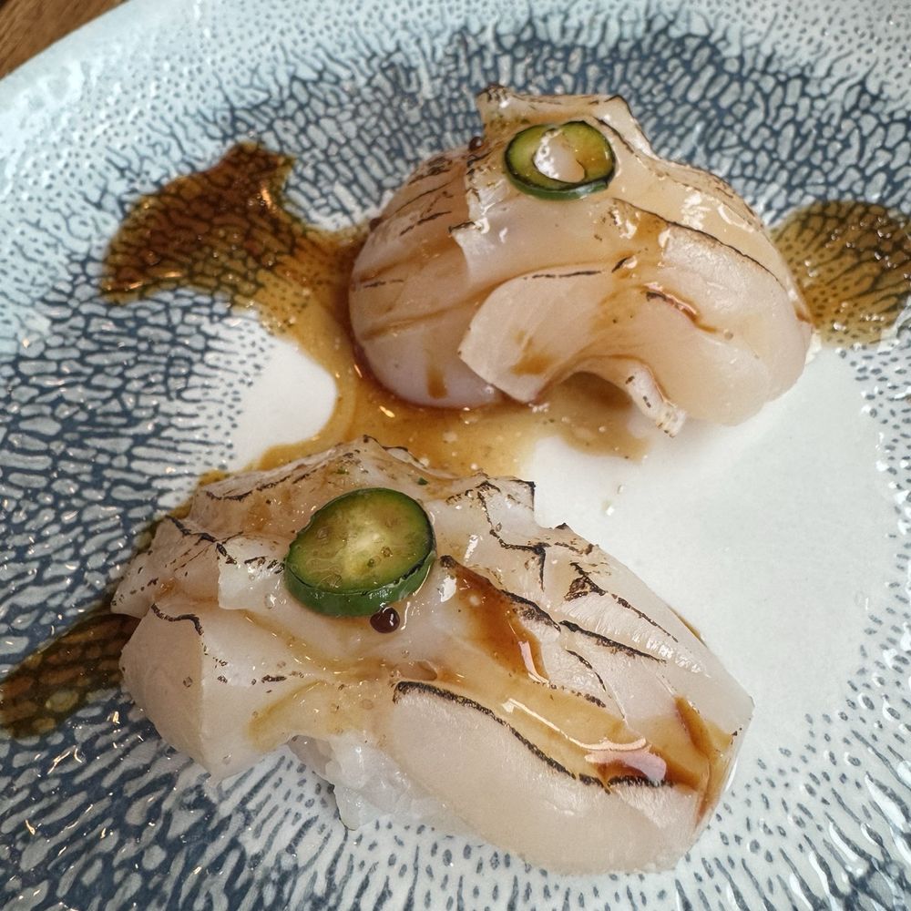 Ken Sushi Workshop - Another order of scallop nigiri - Japanese Near Me - San Diego, California Ken Sushi Workshop - Another order of scallop nigiri - Japanese Near Me - San Diego, California