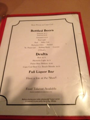 Menu photo 4 Wooden Shoe Dennis Port, MA Menu photo 4 Wooden Shoe Dennis Port, MA