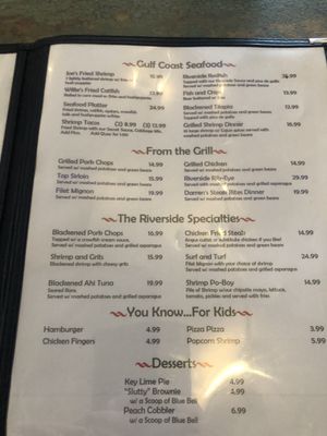 Menu photo 6 The Riverside Seafood and Grill Channelview, TX