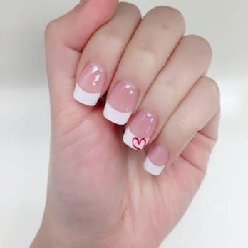 L A Nails - Love my Valentine's Day nails Natural french acrylic set w/ gel topcoat and heart design. Very friendly service. Thanks L.A Nails! - Nail Salons Near Me - Seattle, Washington L A Nails - Love my Valentine's Day nails Natural french acrylic set w/ gel topcoat and heart design. Very friendly service. Thanks L.A Nails! - Nail Salons Near Me - Seattle, Washington