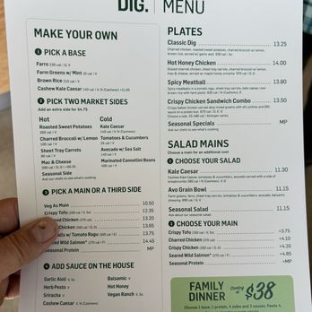 Dig Inn - Soft opening menu - New American Near Me - Ashburn, Virginia