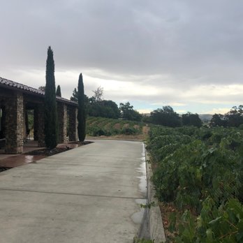 Bella Luna Estate Winery - View of the vineyard from just off Bella Luna's tasting patio. - Wineries Near Me - Templeton, California