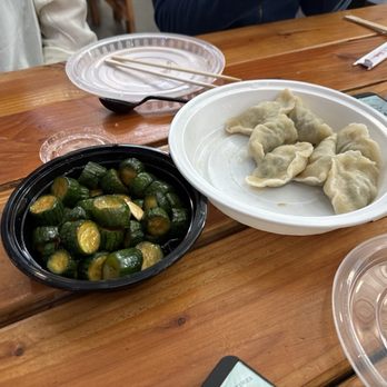 Soup Dumpling’s House - Boiled shrimp and chives dumplings and cucumber - Dim Sum Near Me - Reno, Nevada Soup Dumpling’s House - Boiled shrimp and chives dumplings and cucumber - Dim Sum Near Me - Reno, Nevada