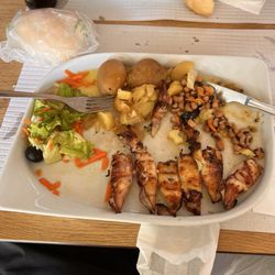 A Taberna do Escondidinho - Dish I had grilled octopus boiled potatoes, small salad. Black Eyed Peas was excellent.