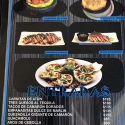 Mariscos Don Arturo - Menu