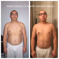 Achieve Fitness - Anaheim - Client Daryl's 3 months transformation!