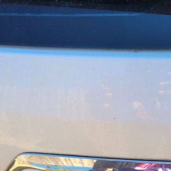 Soaps N Suds Car Wash - Dirt and grime and smearing on window of cargo rear door, nothing was cleaned. - Car Wash Near Me - Hampton, Virginia