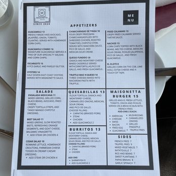 Maisonetta - Menu2021 - French Near Me - Bronx, New York